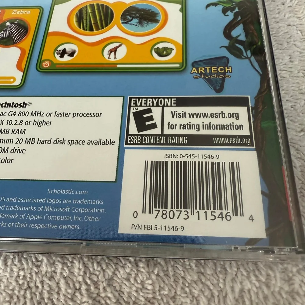 Scholastic Animal Genius PC Game One Size Blue Green